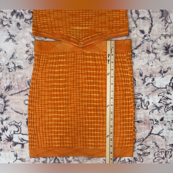 Princess Polly Eden Knit Top and Skirt Set in Orange Size Large / Xl - Picture 9 of 12